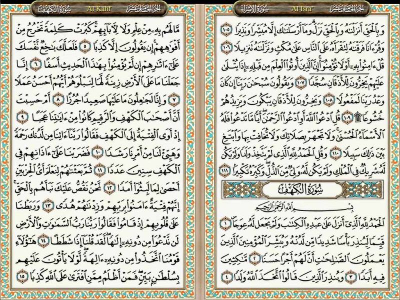 Kaligrafi Surah Al Kahfi Ayat 1 10 Cikimm Com